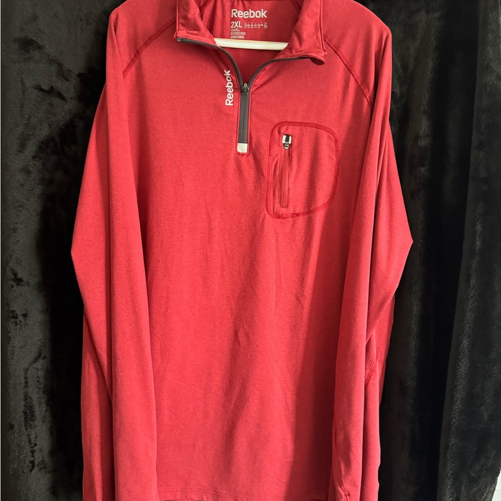 Men’s Big and Tall Reebok Red Pullover Sweatshirt